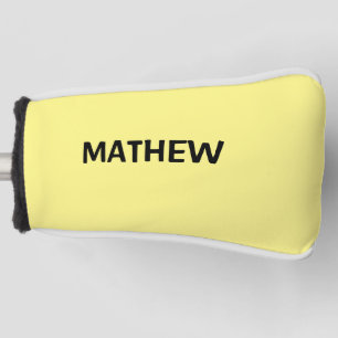 Funda Para Palo De Golf monograma de letra inicial simple añade tu nombre 