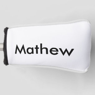 Funda Para Palo De Golf monograma de letra inicial simple añade tu nombre