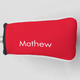 Funda Para Palo De Golf monograma de letra inicial simple añade tu nombre 