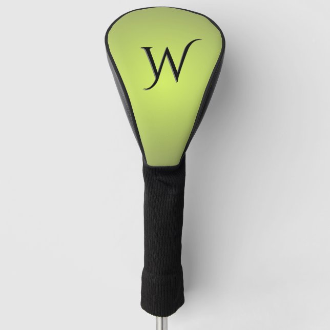 Funda Para Palo De Golf Monograma de limón (Anverso)