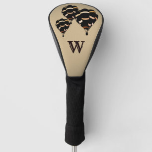 Funda Para Palo De Golf Monograma de los globos de aire caliente rusos