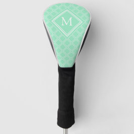 Funda Para Palo De Golf Monograma de patrón de estampado de tinta y diaman
