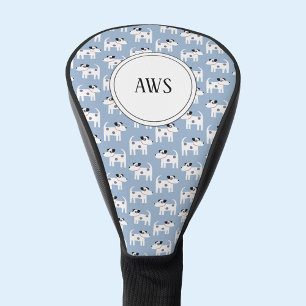 Funda Para Palo De Golf Monograma de perro Jack Russell Terrier