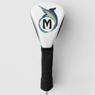 Funda Para Palo De Golf Monograma de saltos de pez espada