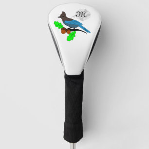 Funda Para Palo De Golf Monograma de Steller Blue Jay