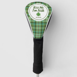 Funda Para Palo De Golf Monograma del Día del Sombrero Verde Irlandés