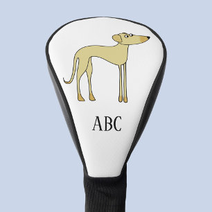 Funda Para Palo De Golf Monograma del perro Sloughi