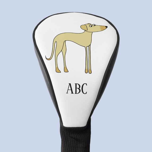 Funda Para Palo De Golf Monograma del perro Sloughi (Personalized monogram initial sloughi dog golf head cover)