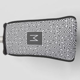 Funda Para Palo De Golf Monograma del personalizado Modelo abstracto