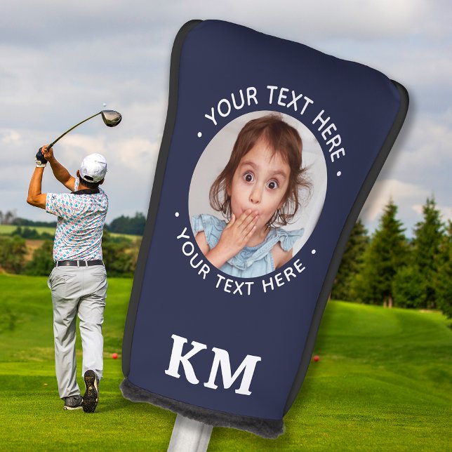 Funda Para Palo De Golf Monograma deportivo de Golfer personalizado modern (Subido por el creador)