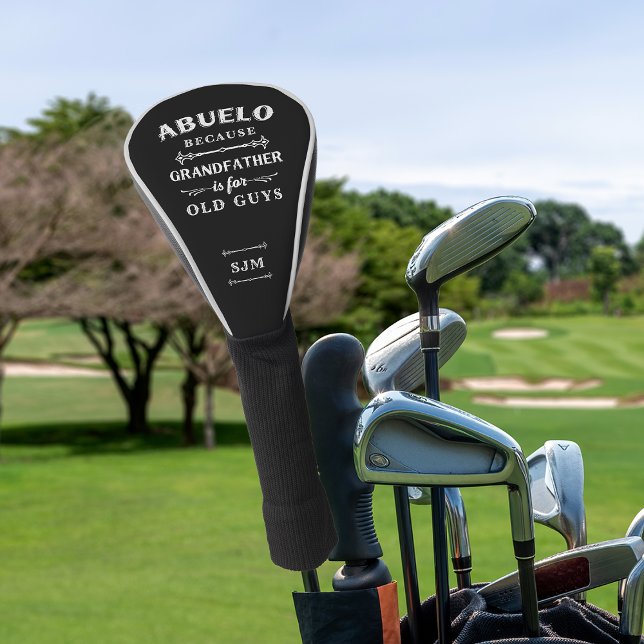 Funda Para Palo De Golf Monograma divertido del abuelo de Abuelo (Subido por el creador)