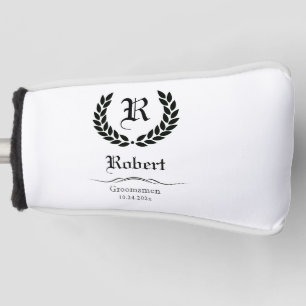 Funda Para Palo De Golf Monograma El mejor hombre primero los regalos de l