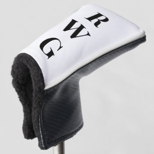 Funda Para Palo De Golf Monograma grande negrita