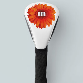 Funda Para Palo De Golf Monograma inicial Gerbera Daisy