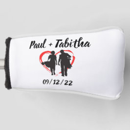 Funda Para Palo De Golf Monograma inicial y nombre personalizado