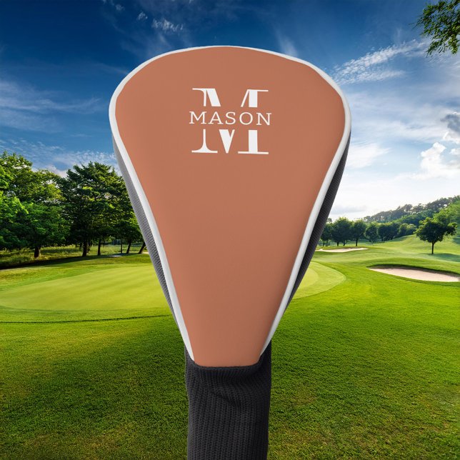 Funda Para Palo De Golf Monograma minimalista personalizado (Subido por el creador)