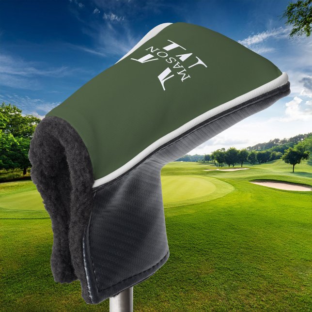 Funda Para Palo De Golf Monograma minimalista personalizado (Subido por el creador)