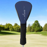 Funda Para Palo De Golf Monograma moderno azul y blanco de la Marina<br><div class="desc">Presentamos nuestra colección de Monogramas Moderno Azul y Blanco de la Marina: Eleva tu decoración de casa con nuestra sofisticada colección con un diseño contemporáneo de color azul marino y blanco. Cada una de las piezas está meticulosamente diseñada para exudar elegancia y estilo, perfecto para añadir un toque de modernidad...</div>