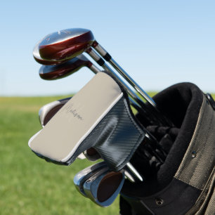Funda Para Palo De Golf Monograma moderno personalizado