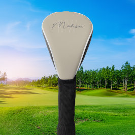 Funda Para Palo De Golf Monograma moderno personalizado