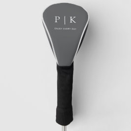Funda Para Palo De Golf Monograma Moderno Premium de Golf 