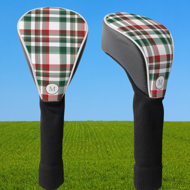 Funda Para Palo De Golf Monograma Navidades Rojo Y Verde (Subido por el creador)