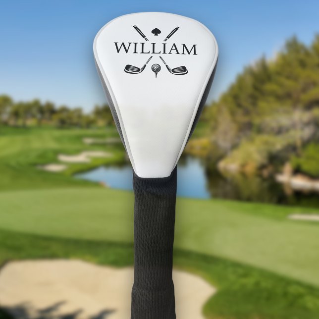 Funda Para Palo De Golf Monograma Nombre Club de Golf Ace | Elegir su colo (Subido por el creador)
