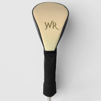 Funda Para Palo De Golf Monograma personal Gold Ombre
