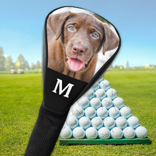 Funda Para Palo De Golf Monograma personalizado de perro de familia Mascot