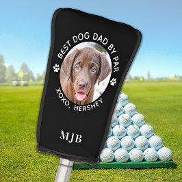Funda Para Palo De Golf Monograma personalizado de perro fotográfico Masco