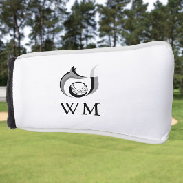 Funda Para Palo De Golf Monograma Personalizado de Zorro y Pelota