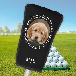 Funda Para Palo De Golf Monograma personalizado del Mascota de fotografías