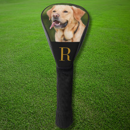 Funda Para Palo De Golf Monograma personalizado del Mascota de la familia 