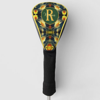 Funda Para Palo De Golf Monograma personalizado inicial Nombre Daisy Arte