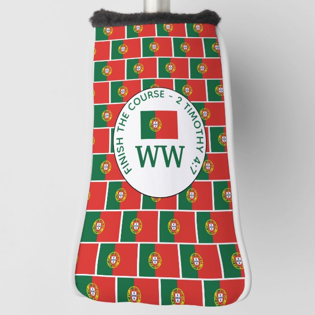 Funda Para Palo De Golf Monograma Portugal Flag Putter (Girar 90)