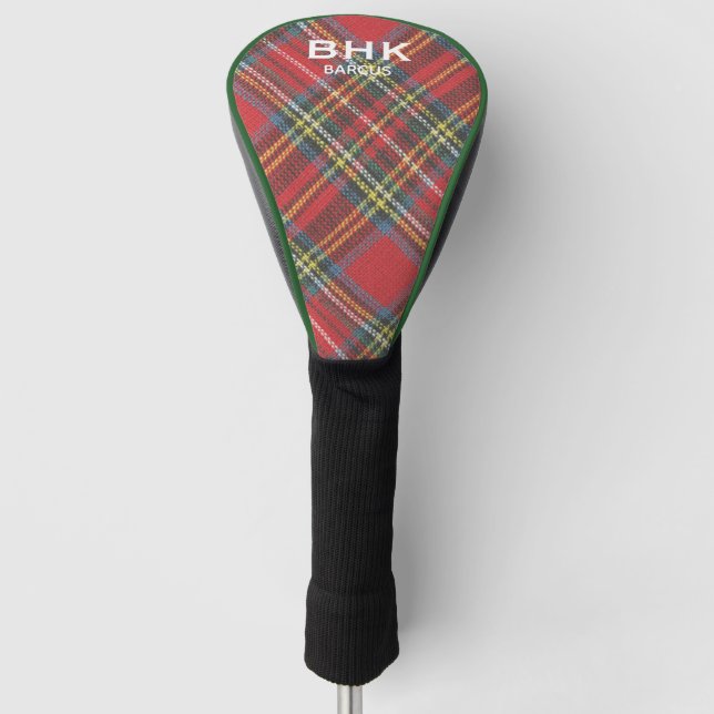 Funda Para Palo De Golf Monograma, Royal Stewart Tartan Plaid (Anverso)