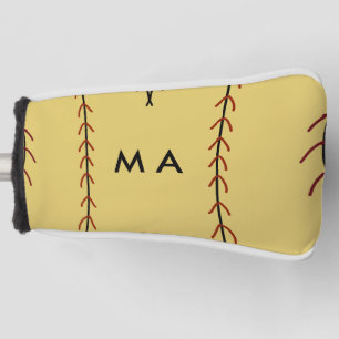 Funda Para Palo De Golf Monograma simple añada su letra de nombre man mini