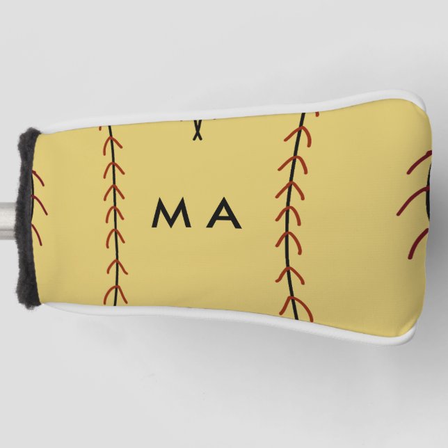 Funda Para Palo De Golf Monograma simple añada su letra de nombre man mini (Anverso)