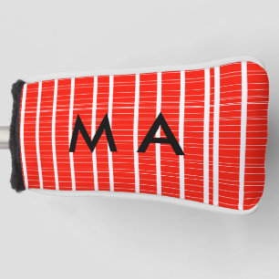 Funda Para Palo De Golf Monograma simple añada su letra de nombre man mini