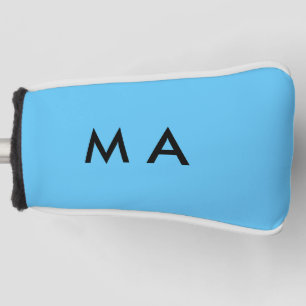 Funda Para Palo De Golf Monograma simple añade tu letra nombre hombre mini