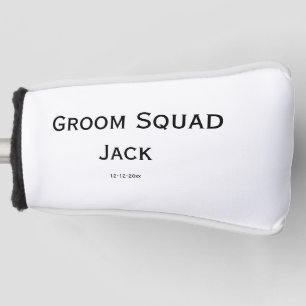 Funda Para Palo De Golf monograma simple personalizado añade tu nombre bod