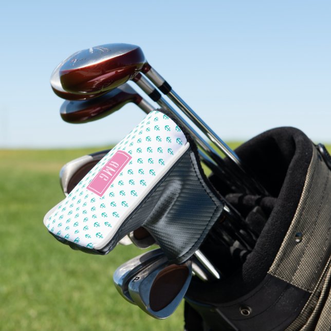 Funda Para Palo De Golf Monograma triple náutico preppy (In Situ)
