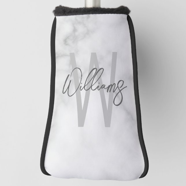 Funda Para Palo De Golf Monograma y nombre personalizados de escritura de  (Girar 90)