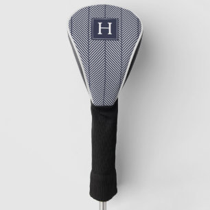 Funda Para Palo De Golf  Monogramación del patrón Herringbone de la Mari