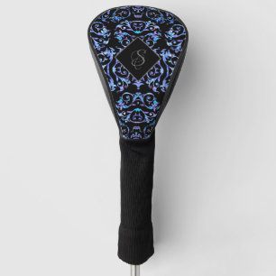 Funda Para Palo De Golf Monogramado patrón de perla azul