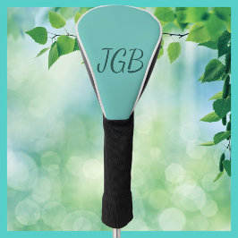 Funda Para Palo De Golf Monogramado Verde azulado o Elegir su color