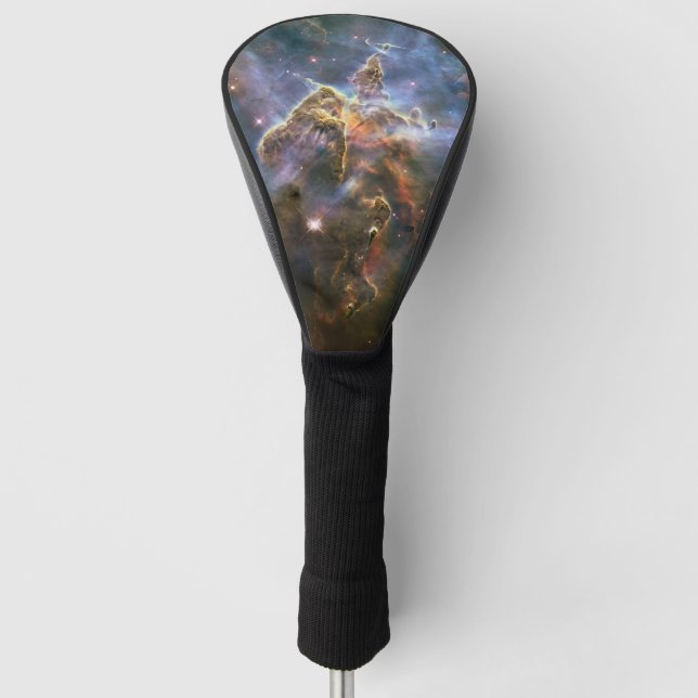 Funda Para Palo De Golf Montaña mística en el espacio hubble de la nebulos (Anverso)