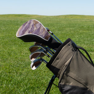 Funda Para Palo De Golf Montaña mística morada y marrón