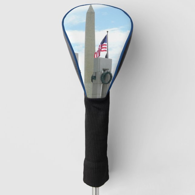 Funda Para Palo De Golf Monumento a Washington y Monumento a la Segunda Gu (Anverso)