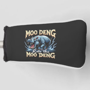 Funda Para Palo De Golf Moo Deng Ride Moo Deng Gracioso Hippo